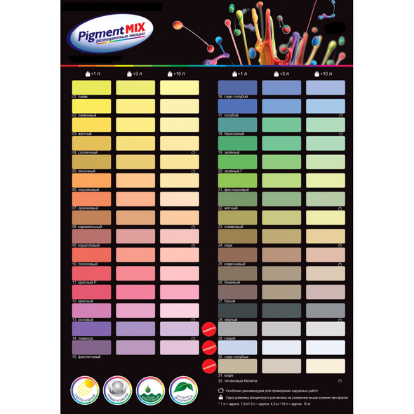 Pigment MIX №22 menta, 80ml