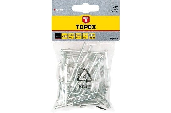 Nituri aluminiu Topex 3.2x8mm 369