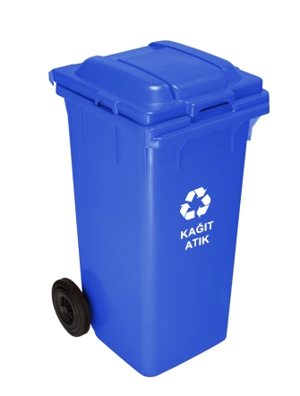 Мусорный бак 120 л синий