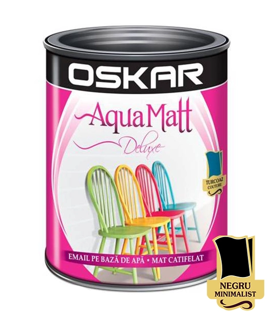 Email Oskar Aqua Matt 0.6l negru minimalist
