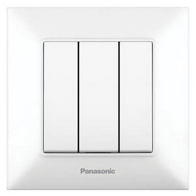 Întrerupător Arkedia Slim 3 clape alb 900152