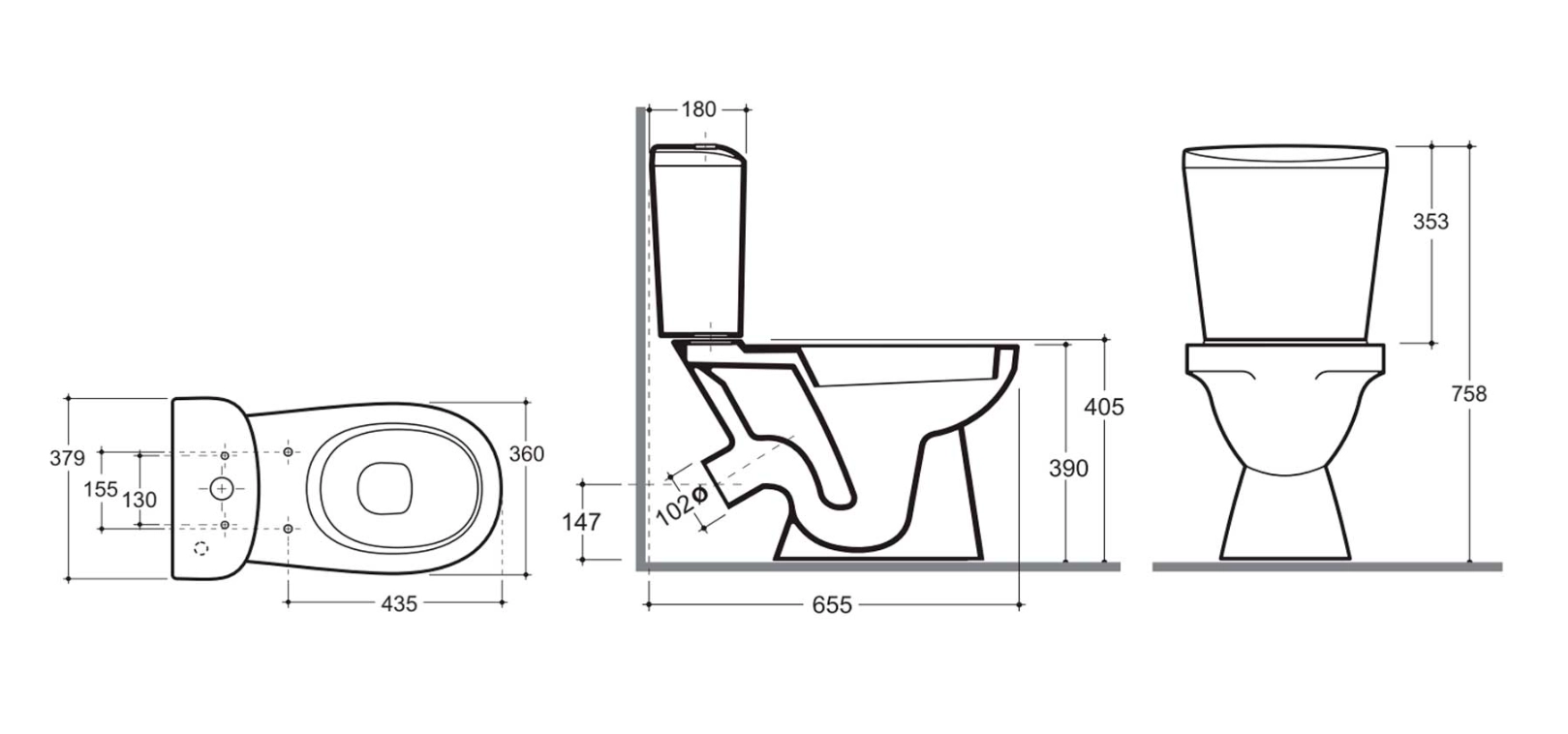 Унитаз Keramin Lago MS White