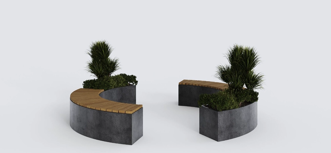 Bancă de beton Cercul prieteniei