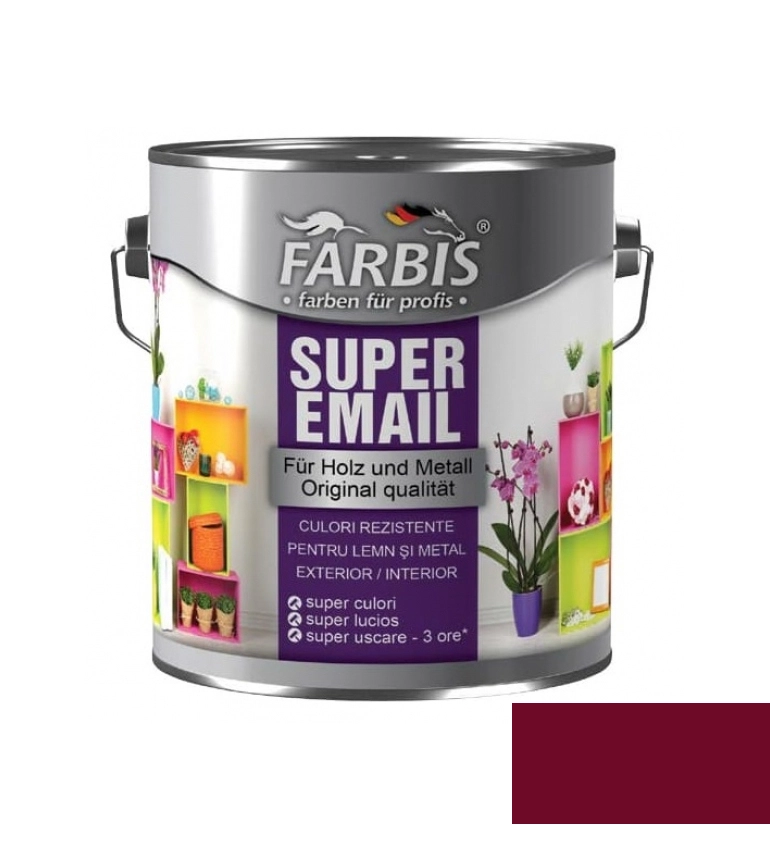 Email Farbis super 0.7l vișiniu