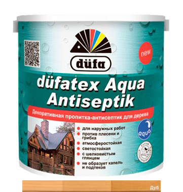 Декоративное покрытие Dufatexaqua 0.75л дуб