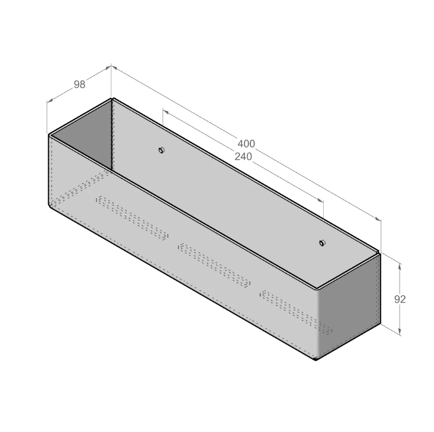 Raft pentru baie Daske Basket SH/BT-0577W alb
