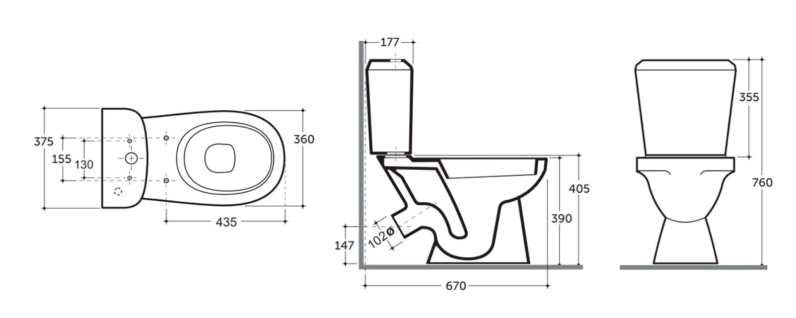 Унитаз Keramin Neo MS white