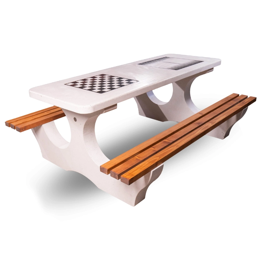 Bancă cu masă de șah