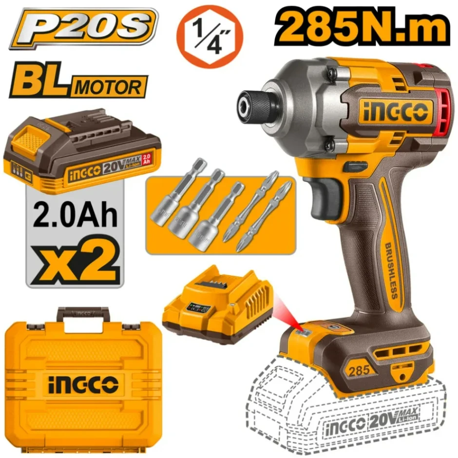 Cheie de impact cu acumulator INGCO CIRLI2028 48265 