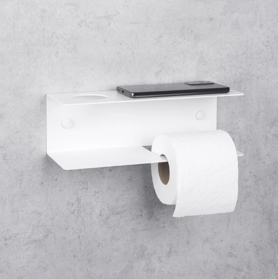 Держатель для туалетной бумаги Daske Line PH/L-0263WR белый правый