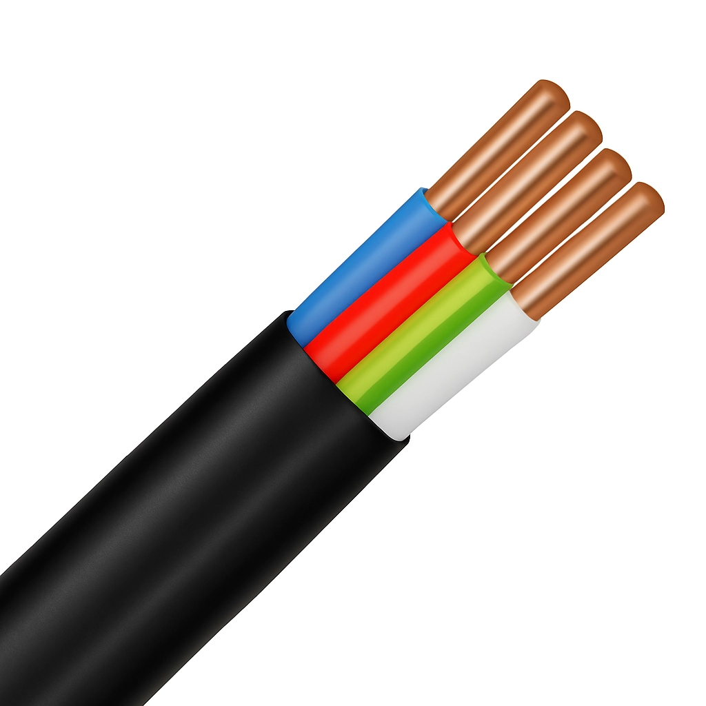 Кабель Nym серый VVGng Pektas 4x1.5