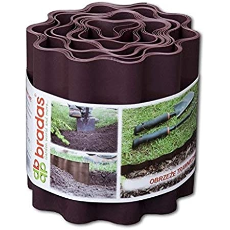 Bordură pentru iarbă 9mx25cm cafeniu OBFB0925