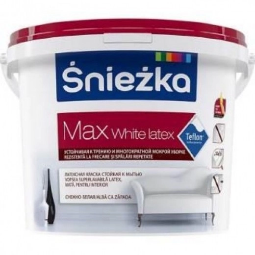 Vopsea Sniezka Max White Latex 10l 