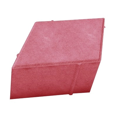 Брусчатка РОМБ красная 4см