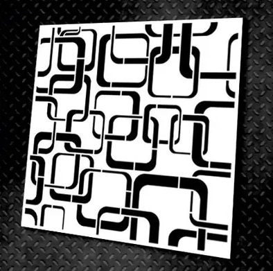 Трафарет геометрия 13 