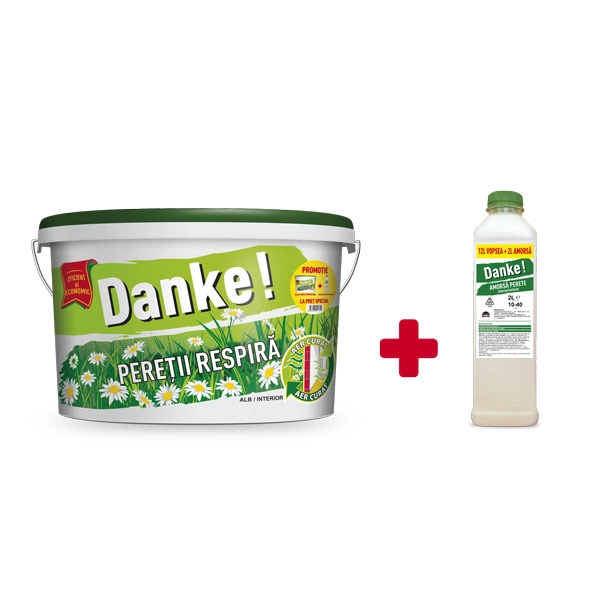 Vopsea Danke Peretii Respira 8.5l + 2L grund