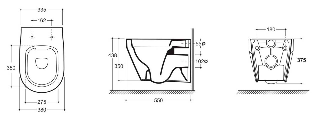 Унитаз подвесной Keramin Bari Slim ML 1c