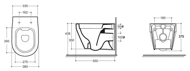 Унитаз подвесной Keramin Bari Slim ML 1c