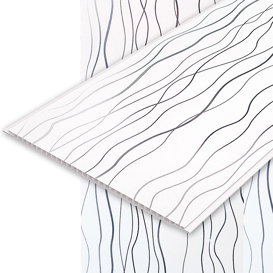 Вагонка ПВХ 250*8*6000mm(7.5BR) Volna