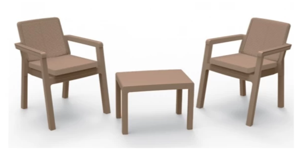 Set mobilier gradină/terasă Prestij Grey