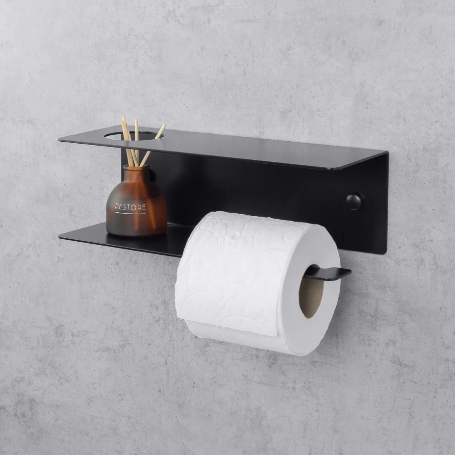 Держатель для туалетной бумаги Daske Line PH/L-0249BR чёрный правый