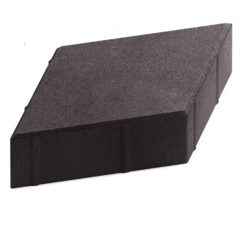 Брусчатка РОМБ чёрный 4см