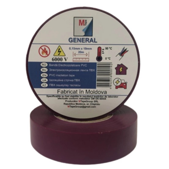 Bandă Electroizolantă MTP 0.15x19x20 violet