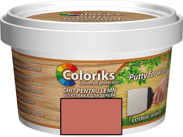 Шпатлёвка для дерева Coloriks 0.4kg mahaon