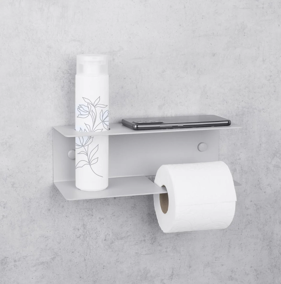 Держатель для туалетной бумаги Daske Line ADH PH/L-1338GL-A серый левый