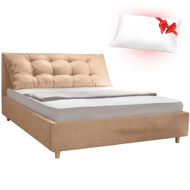 Кровать Charmbed Confort Adaline London 03 160x200 (Beige) + подарок подушка
