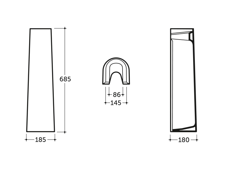 Picior sub lavoar ELITE-N c1 99M01698 