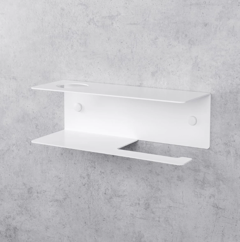 Держатель для туалетной бумаги Daske Line PH/L-0256WL белый левый