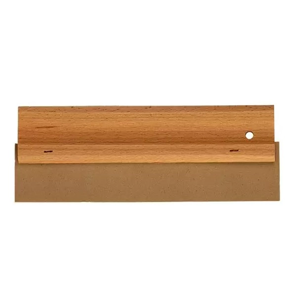 Шпатель резиновый, с деревянной ручкой Profmet 200мм 231091 