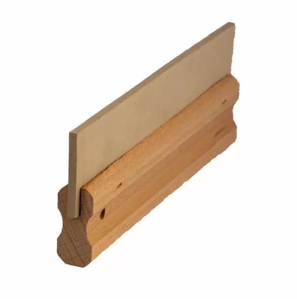 Spatulă de cauciuc, cu mâner de lemn Profmet 200mm 231091 