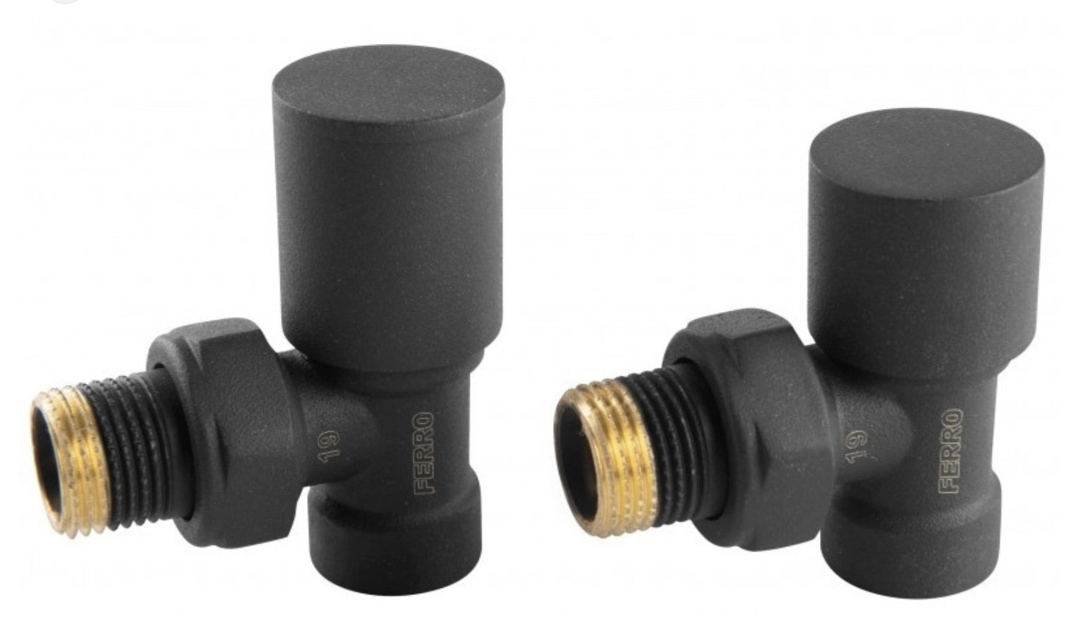 Set robinet radiator (tur + retur) Ferro 1/2 FRZGB31BL 