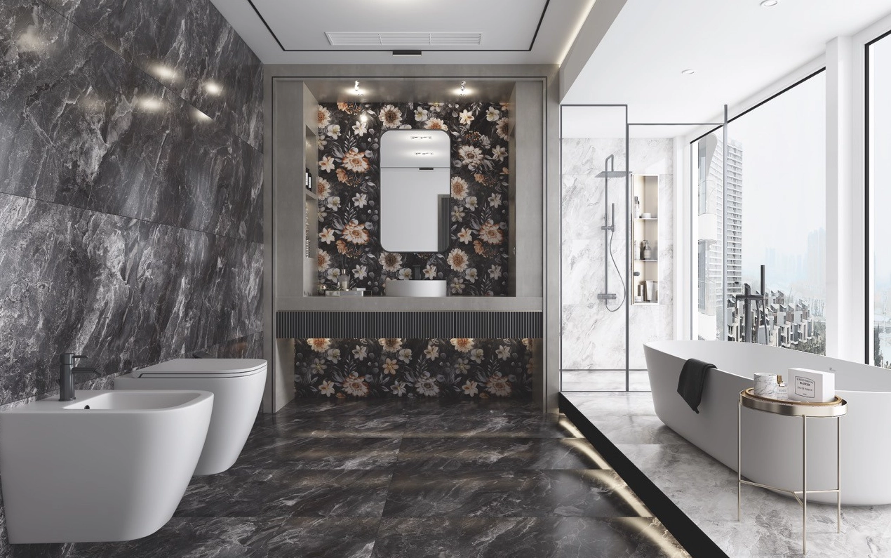 Плитка Alesta Anka 60x120 polished black