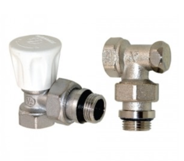 Комплект угловых кранов (подача + обратка) Giacomini PPR 1/2 R705KX033