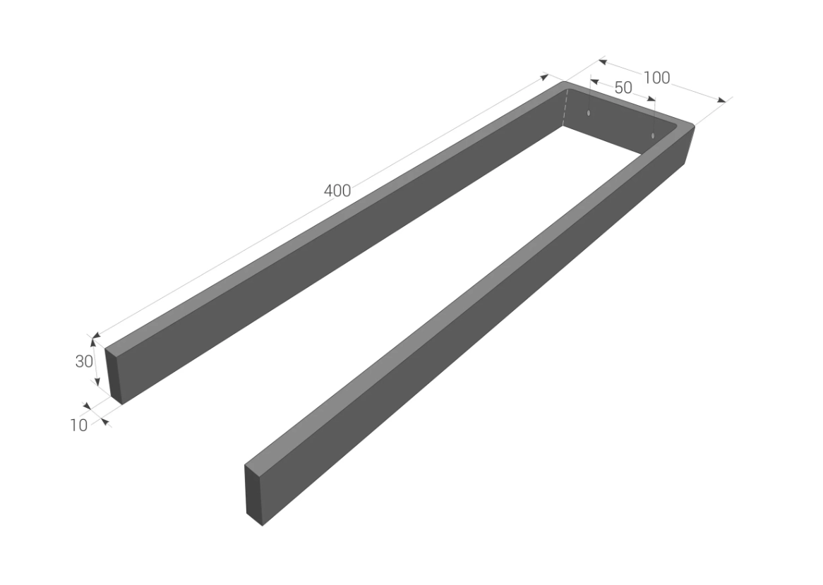 Suport pentru prosoape Daske Duet DT/TR-1604W alb