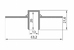 Profil tip ascuns din aluminiu F2.D1020 3 m 
