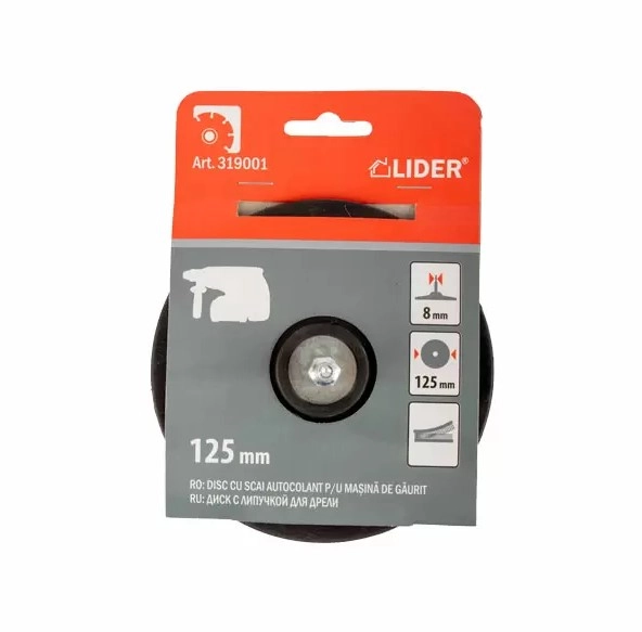 Насадка под абразивные круги Lider 125мм 319001