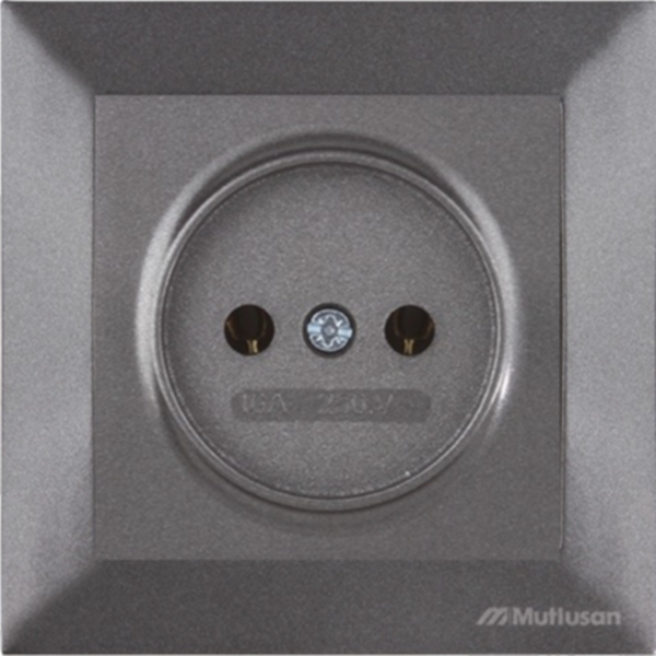 Priza Mutlusan Candela 2P black 7197