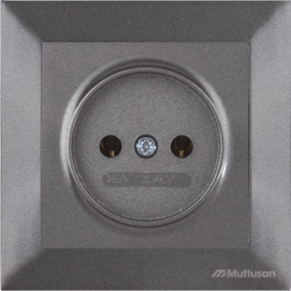 Розетка Mutlusan Candela 2P black 7197