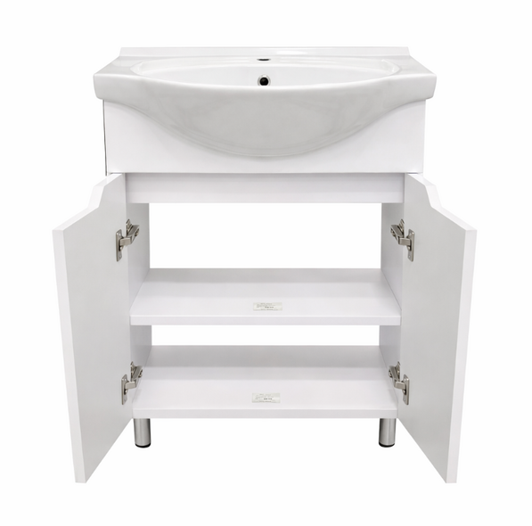 Mobilier de baie Clermont + lavoar Clermont 55 white