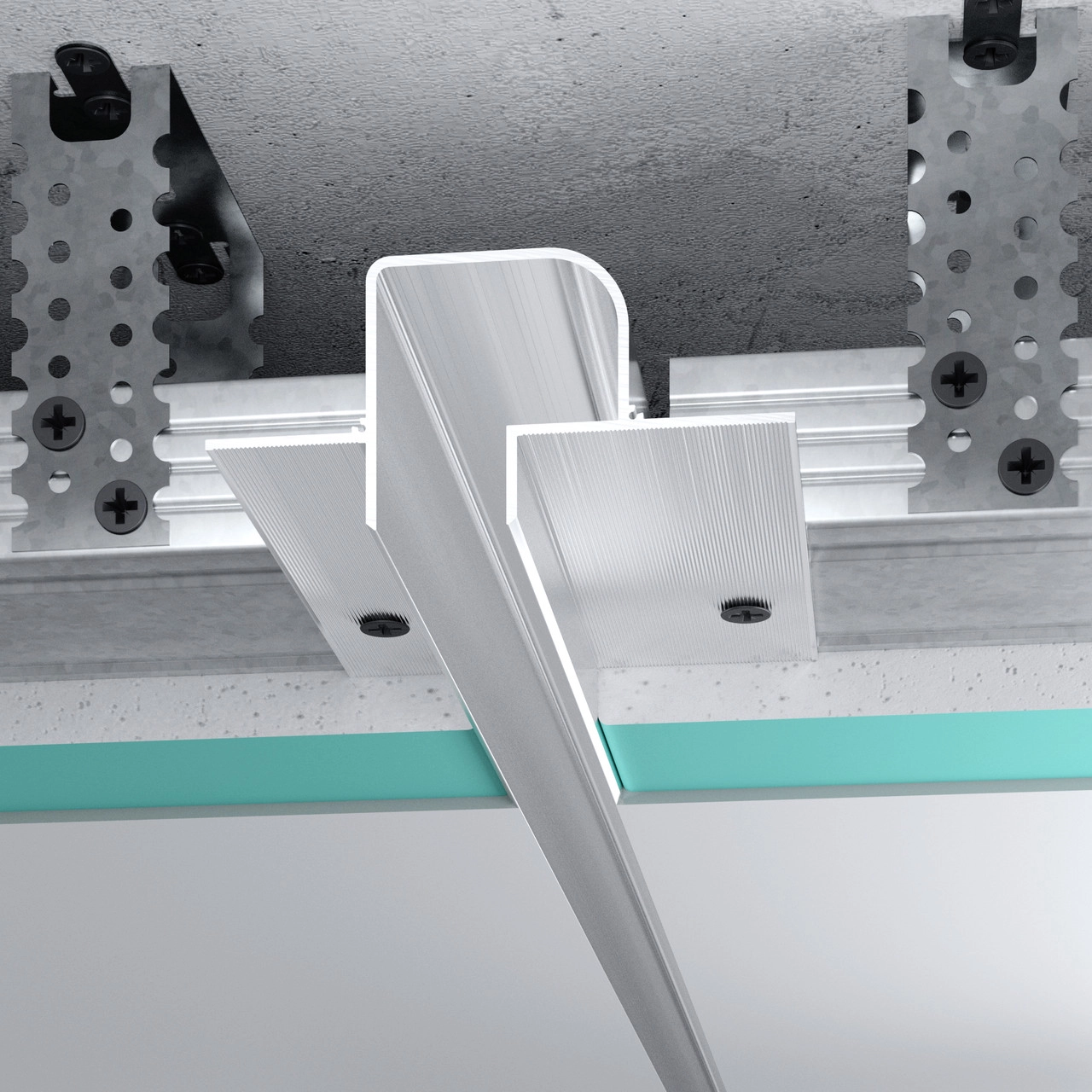 Профиль теневого шва алюминиевый F2.D2040L16 3м 