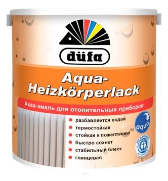 Акриловая эмаль Dufa Aqua Heizkorperlack 0.75л 