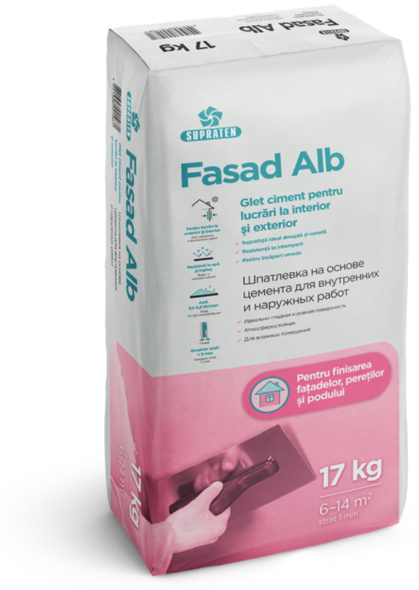 Шпаклёвка Fasad 17 кг белый
