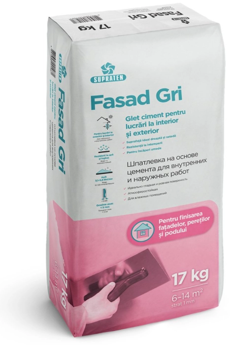 Tencuială Supraten Fasad 17kg gri
