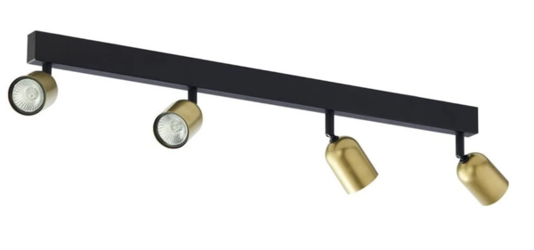 Spot Tk Lighting 1021 TOP BLACK/GOLD 4-GU 10 