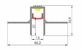 Profil tip ascuns din aluminiu F2.D1320L12 3m 