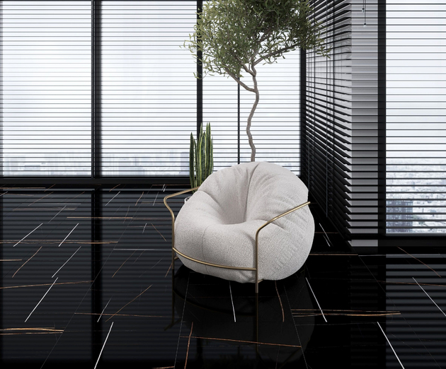 Gresie Saint Laurent 60x120cm Black